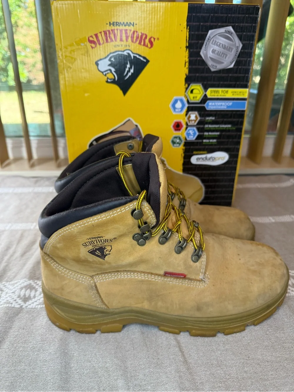M HS Breaker Kids Wheat Work Boot - Wide Width